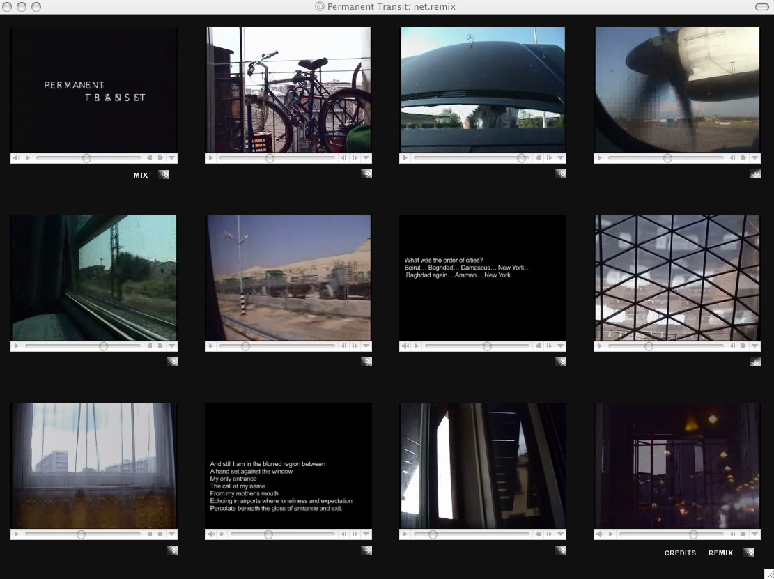 Mariam Ghani, Permanent Transit: net.remix screenshot